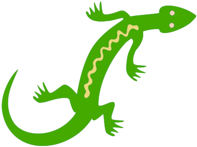 Noble Lizard - Colour clipart