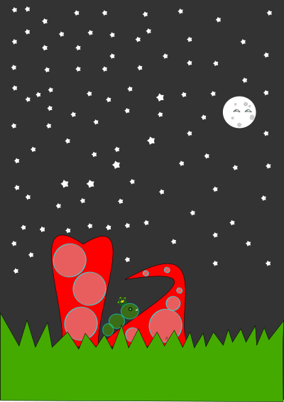 Noche lunar clipart