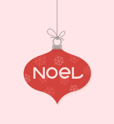 Noel Christmas Ornament clipart