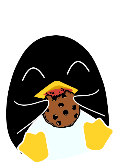 Nom Nom Tux clipart