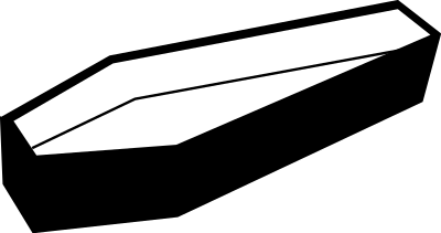 Open coffin clipart