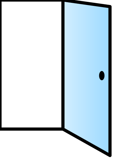 Open door clipart