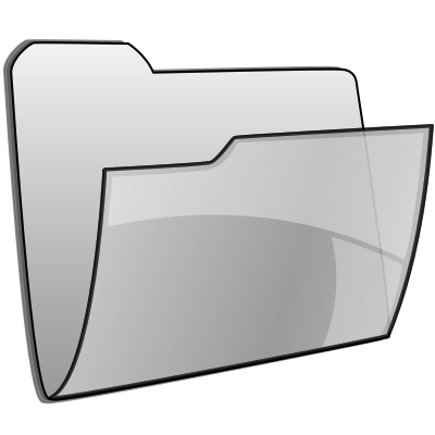 Open folder clipart