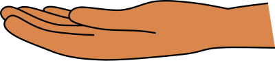 Open Hand (svg-cleaned) clipart