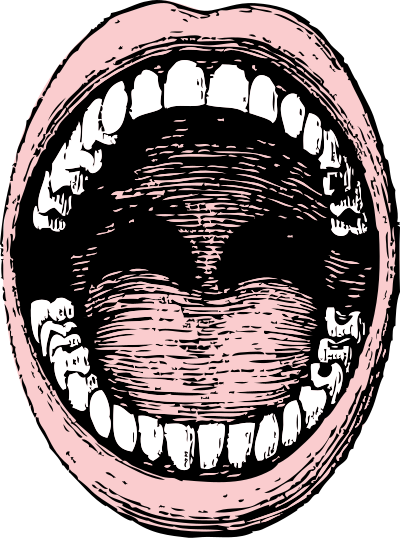 Open mouth clipart