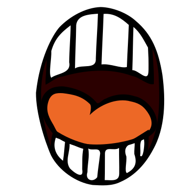 Open mouth clipart