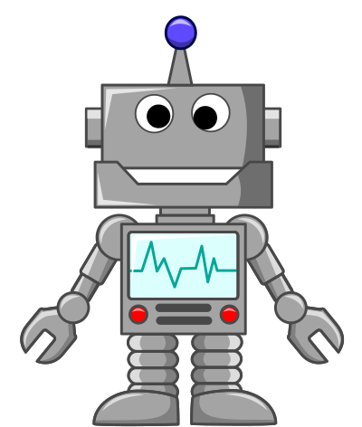 Open-Mouthed Robot clipart