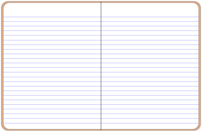 Open notebook clipart