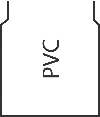 Open PVC Coupler 3" clipart