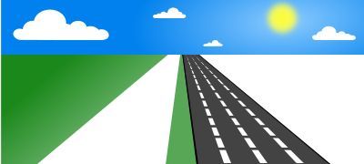 Open road clipart