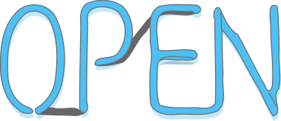 Open sign clipart