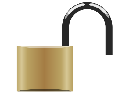 Opened Lock clipart