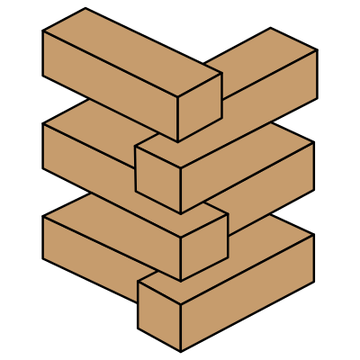 Optical Illusion (stacked bricks) clipart