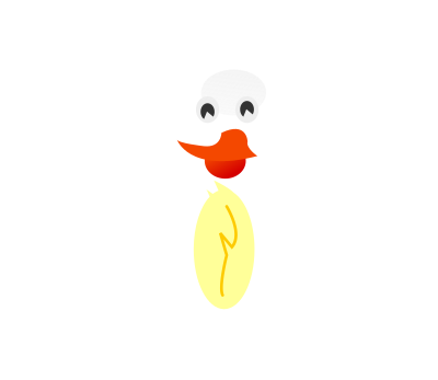 Orange Bird clipart