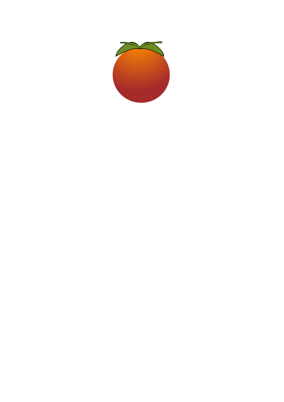 Orange blurry clipart