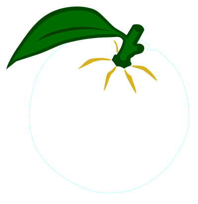 Orange - coloured clipart