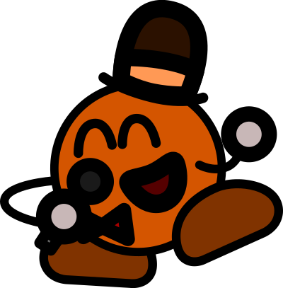 Orange Comedian clipart