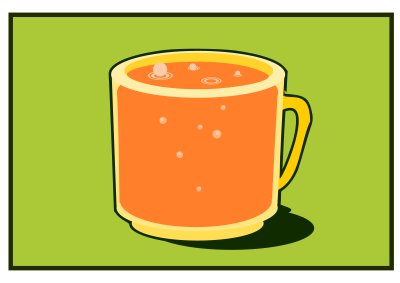 Orange cup clipart