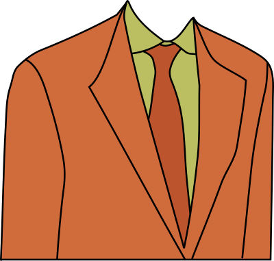 Orange Disco Suit clipart