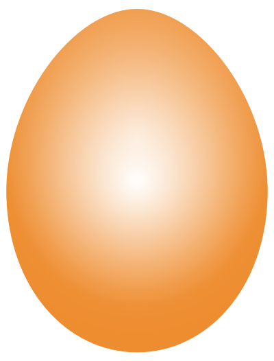 Orange Easter Egg clipart