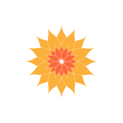 Orange Flower clipart