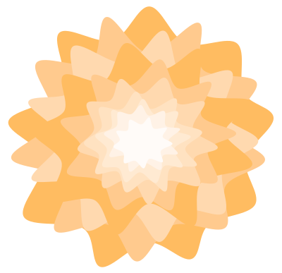 Orange Flower clipart