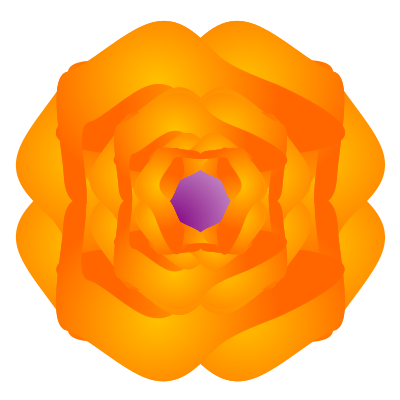 Orange Flower clipart