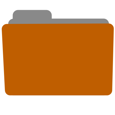 Orange Folder Icon clipart