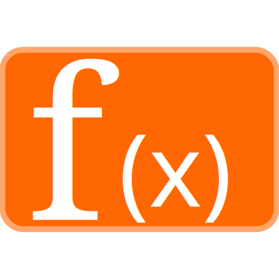 Orange Function Icon 2 clipart