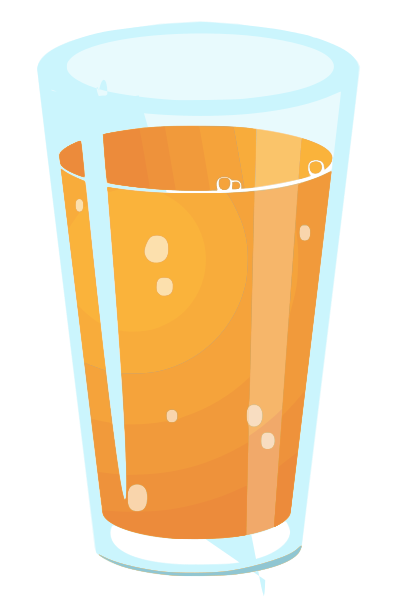 Orange-juice-glitch clipart