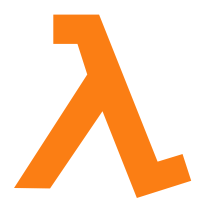Orange Lambda clipart