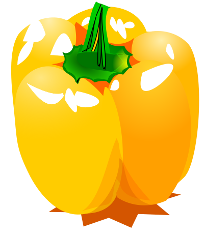 Orange Pepper clipart