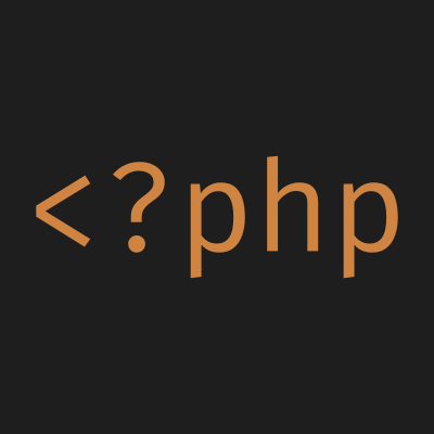 Orange PHP opening tag clipart