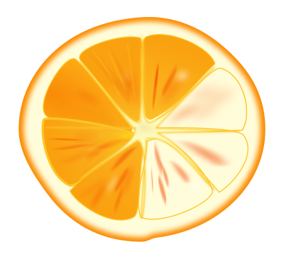 Orange slice clipart