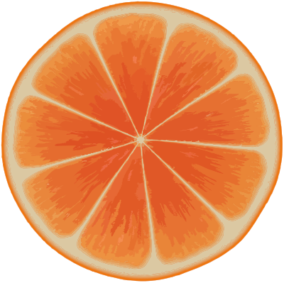 Orange slice 3 clipart