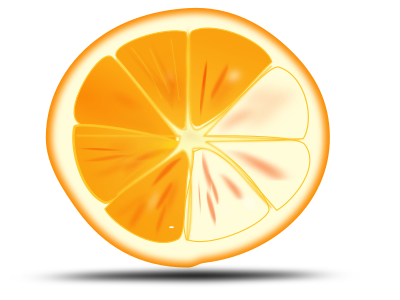 Orange slice clipart