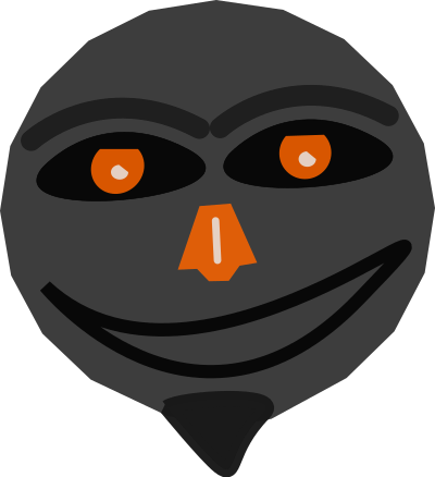 Orange smile clipart