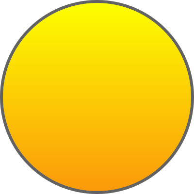 Orange Sun Outlined clipart