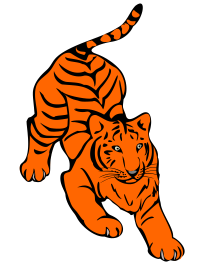 Orange Tiger clipart