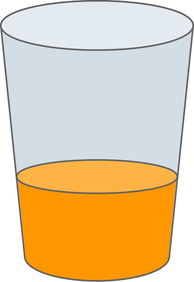 Oranje Juice Glass SVG clipart