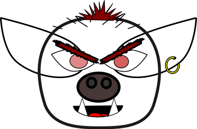 Orc or Goblin Monster clipart