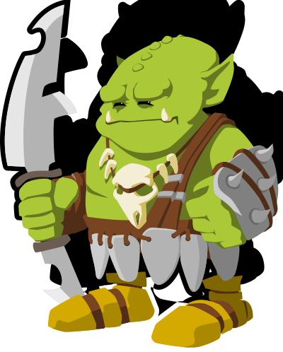 Orc warrior clipart