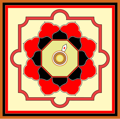 Orient carpet design clipart