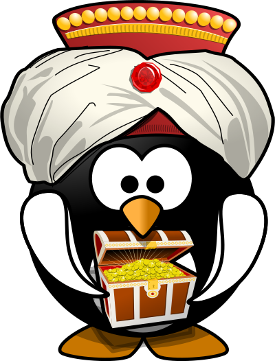Oriental Penguin 1 clipart