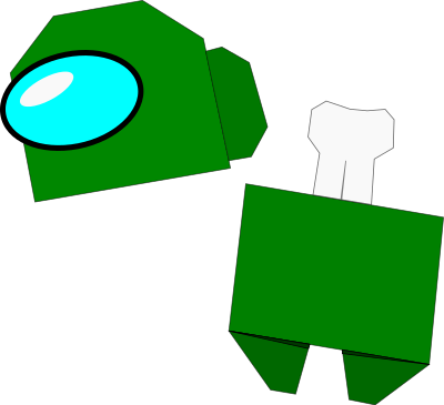 Origami - among us clipart