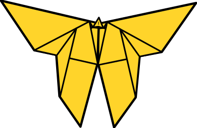Origami Butterfly clipart