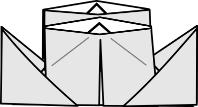 Origami Steamer clipart
