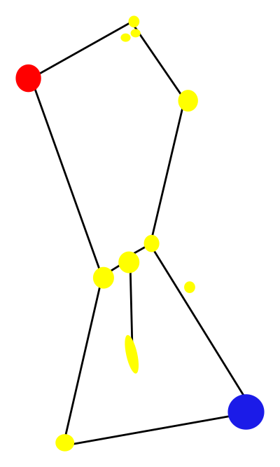 Orion Constellation with Nebula clipart