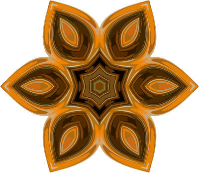 Ornament with hexagonal symmetry clipart
