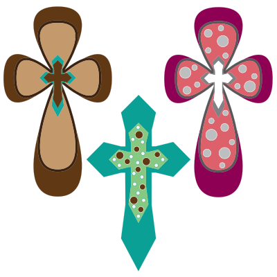 Ornamental Crosses clipart